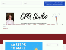 Tablet Screenshot of cpa-scribo.com